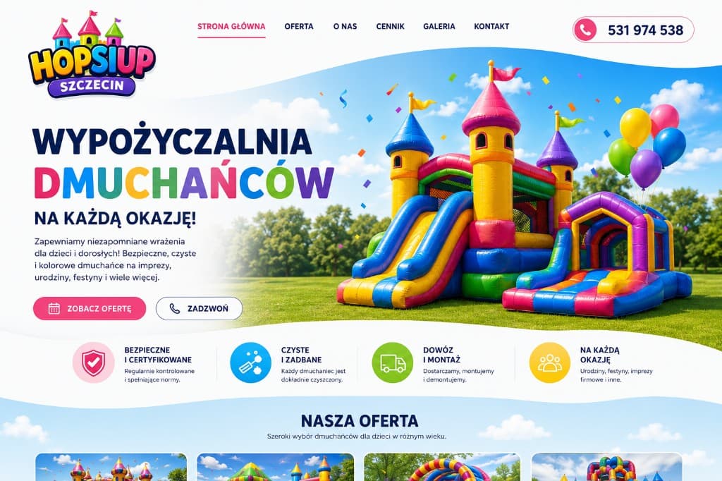 Zrzut ekranu: HopSiup Szczecin